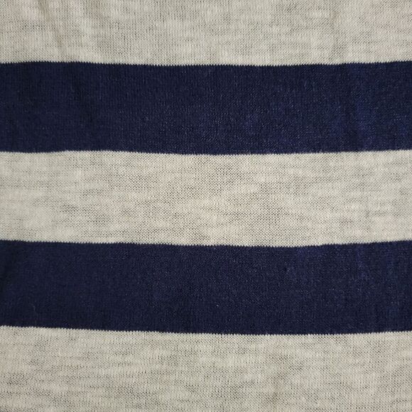 SO® Junior's Navy Stripe Crewneck Lightweight Waffle-knit Sweater - Picture 11 of 13